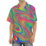 Psychedelic Rave Print Aloha Shirt