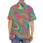 Psychedelic Rave Print Aloha Shirt
