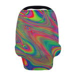 Psychedelic Rave Print Baby Seat Cover