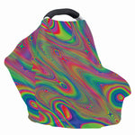 Psychedelic Rave Print Baby Seat Cover