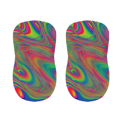 Psychedelic Rave Print Bar Stool Covers