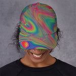 Psychedelic Rave Print Baseball Cap