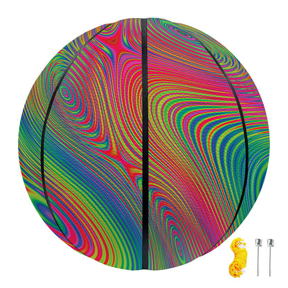 Psychedelic Rave Print Basketball