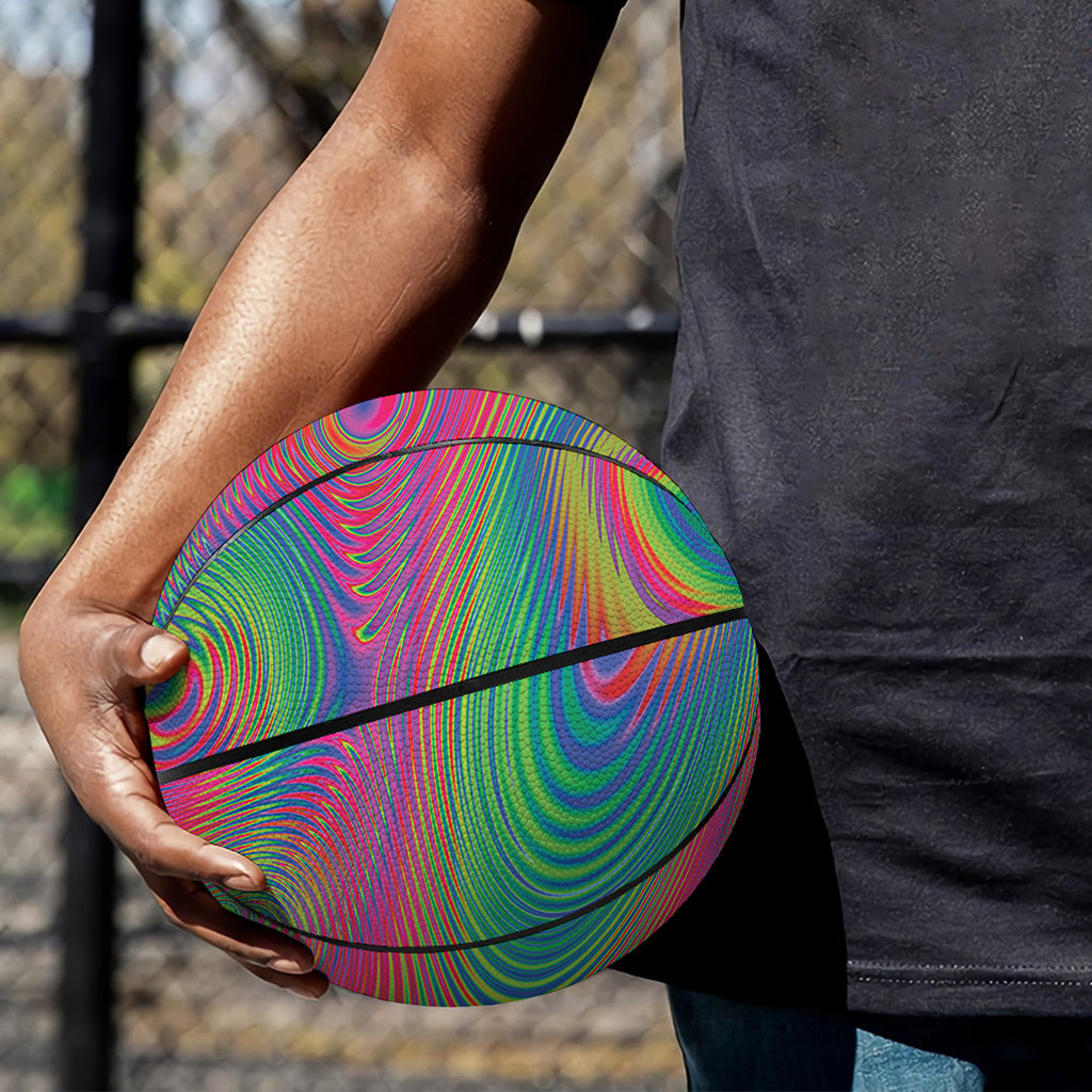 Psychedelic Rave Print Basketball