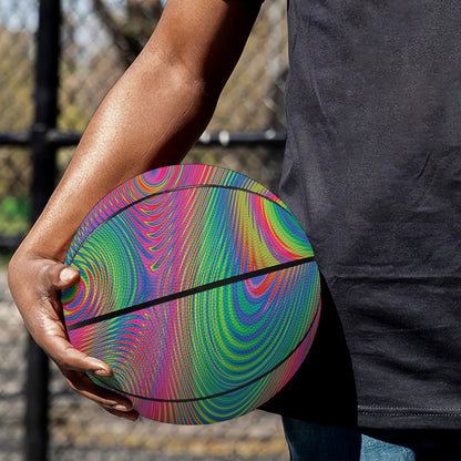 Psychedelic Rave Print Basketball