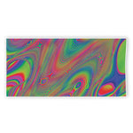 Psychedelic Rave Print Beach Towel