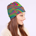 Psychedelic Rave Print Beanie