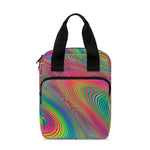 Psychedelic Rave Print Bible Tote Bag
