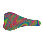 Psychedelic Rave Print Bicycle Seat Cover