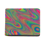 Psychedelic Rave Print Bifold Wallet