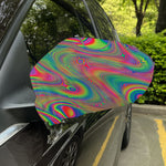 Psychedelic Rave Print Car Side Mirror Covers