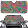 Psychedelic Rave Print Car Windshield Sun Shade