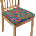 Psychedelic Rave Print Chair Cushion Cover