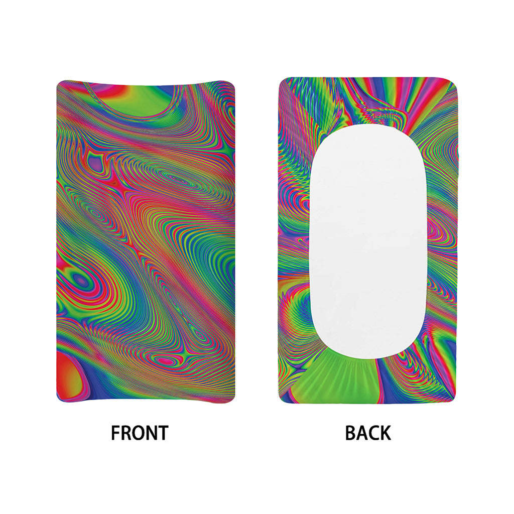 Psychedelic Rave Print Changing Pad Cover