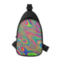Psychedelic Rave Print Sling Bag