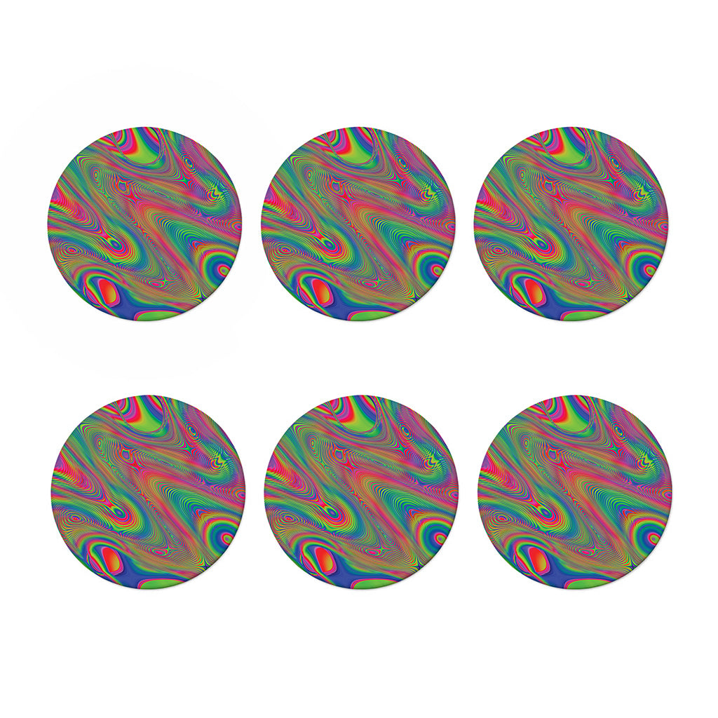 Psychedelic Rave Print Coaster Set