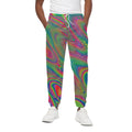 Psychedelic Rave Print Cotton Sweatpants