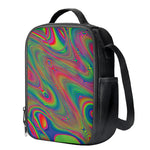Psychedelic Rave Print Crossbody Lunch Bag