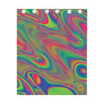 Psychedelic Rave Print Curtain