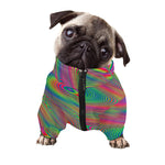 Psychedelic Rave Print Dog Zip Up Jacket