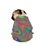 Psychedelic Rave Print Dog Zip Up Jacket