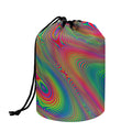 Psychedelic Rave Print Drawstring Makeup Bag
