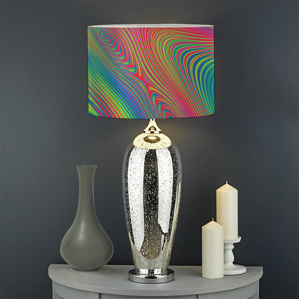 Psychedelic Rave Print Drum Lamp Shade