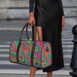 Psychedelic Rave Print Duffle Bag