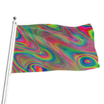 Psychedelic Rave Print Flag