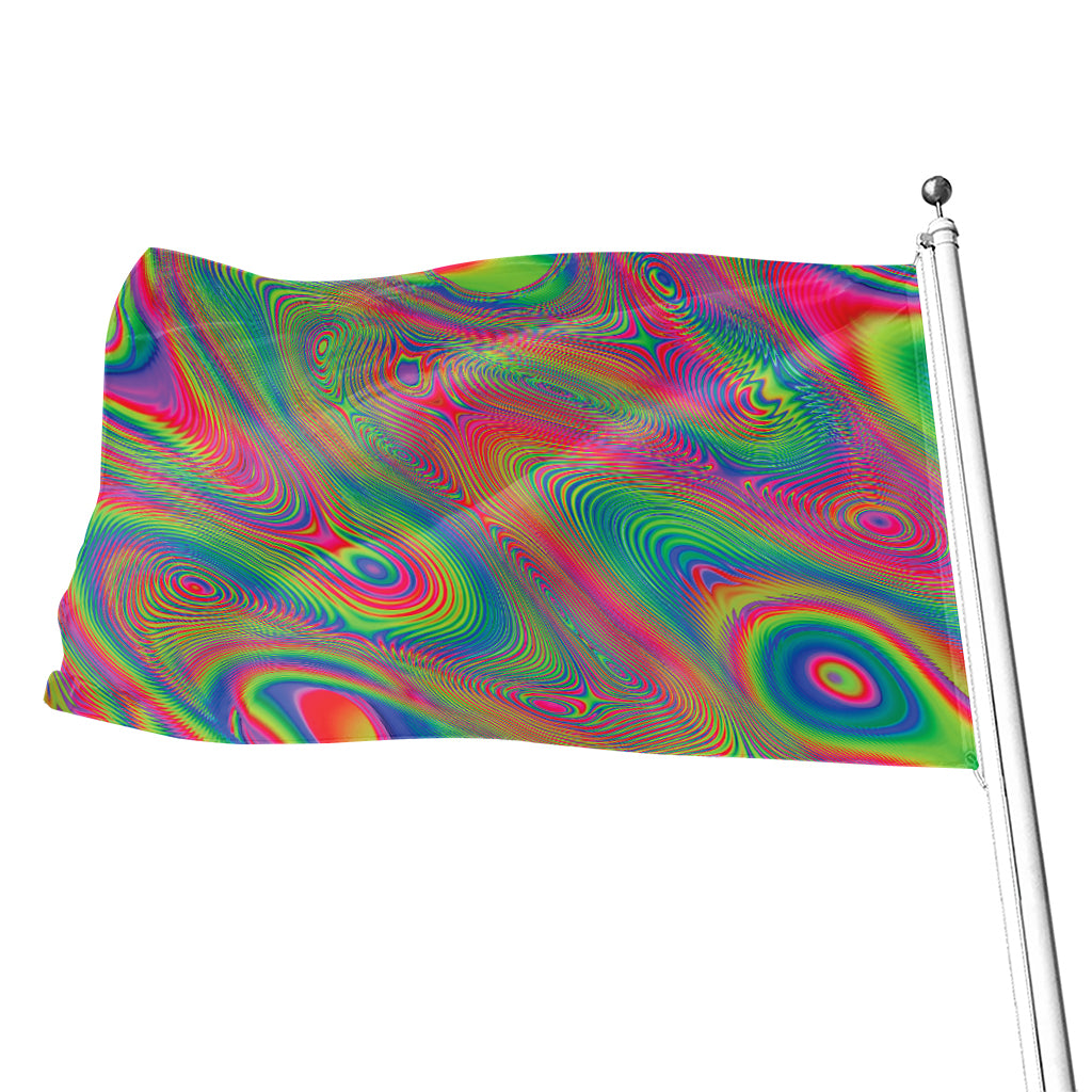 Psychedelic Rave Print Flag – GearFrost