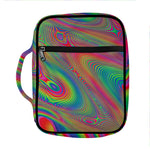 Psychedelic Rave Print Front Pocket Bible Bag