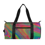 Psychedelic Rave Print Gym Bag