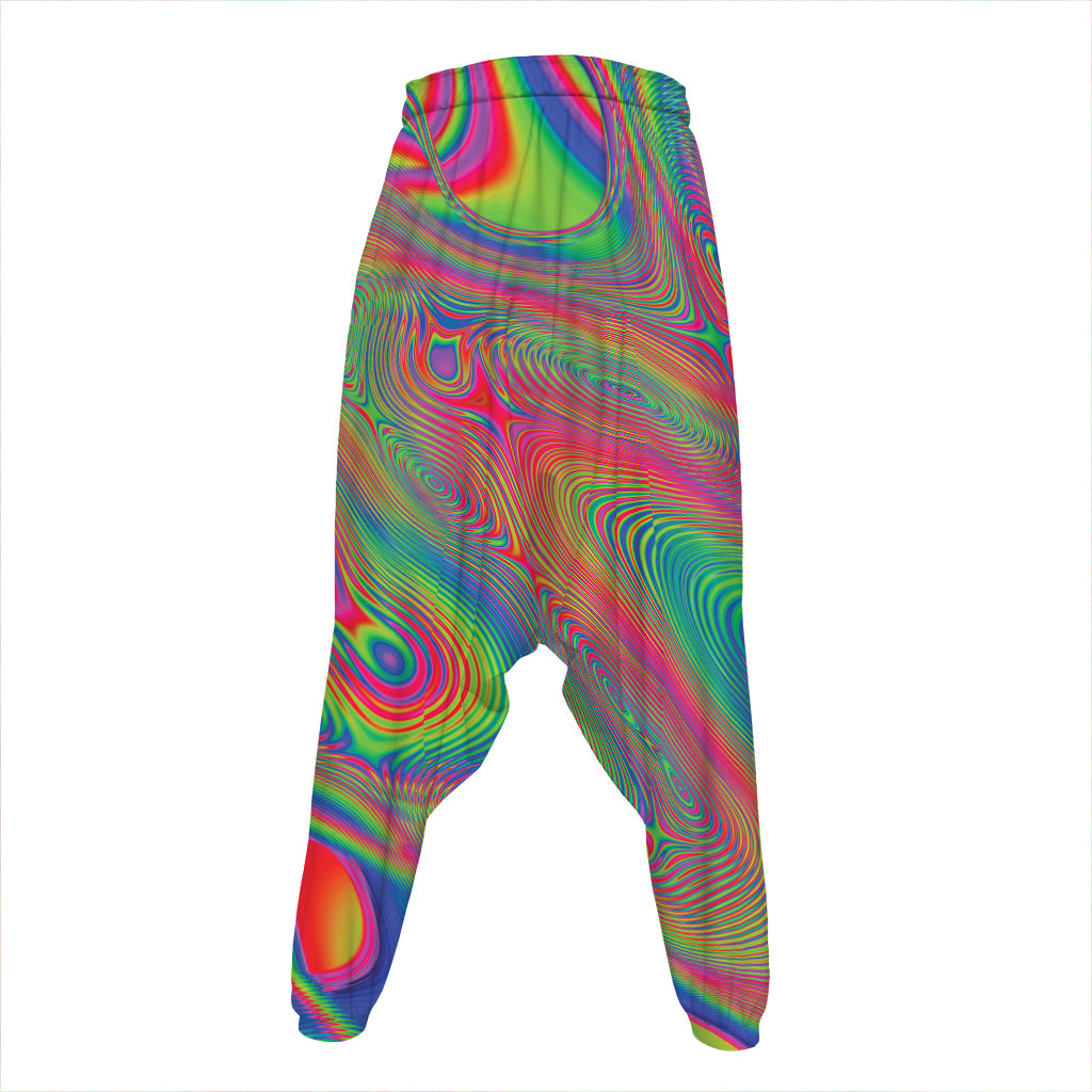 Psychedelic Rave Print Hammer Pants