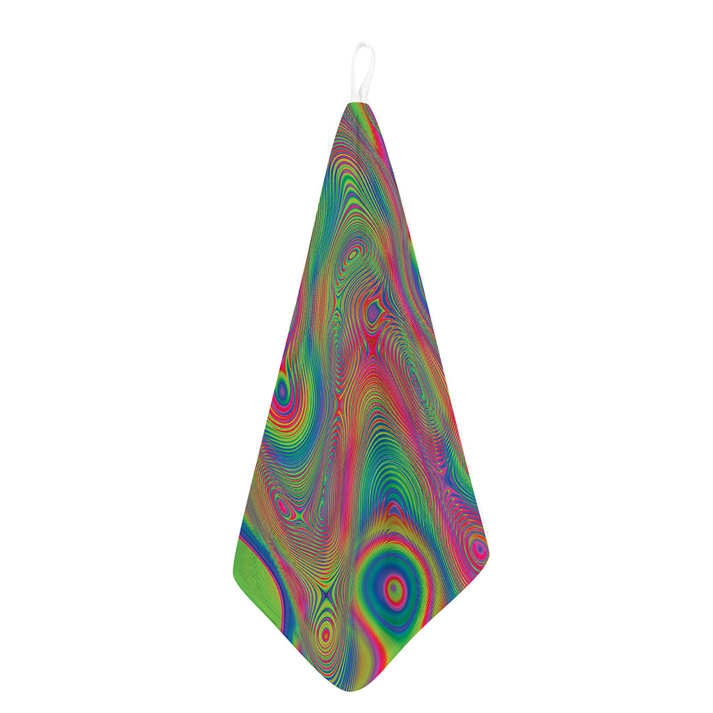 Psychedelic Rave Print Hand Towel