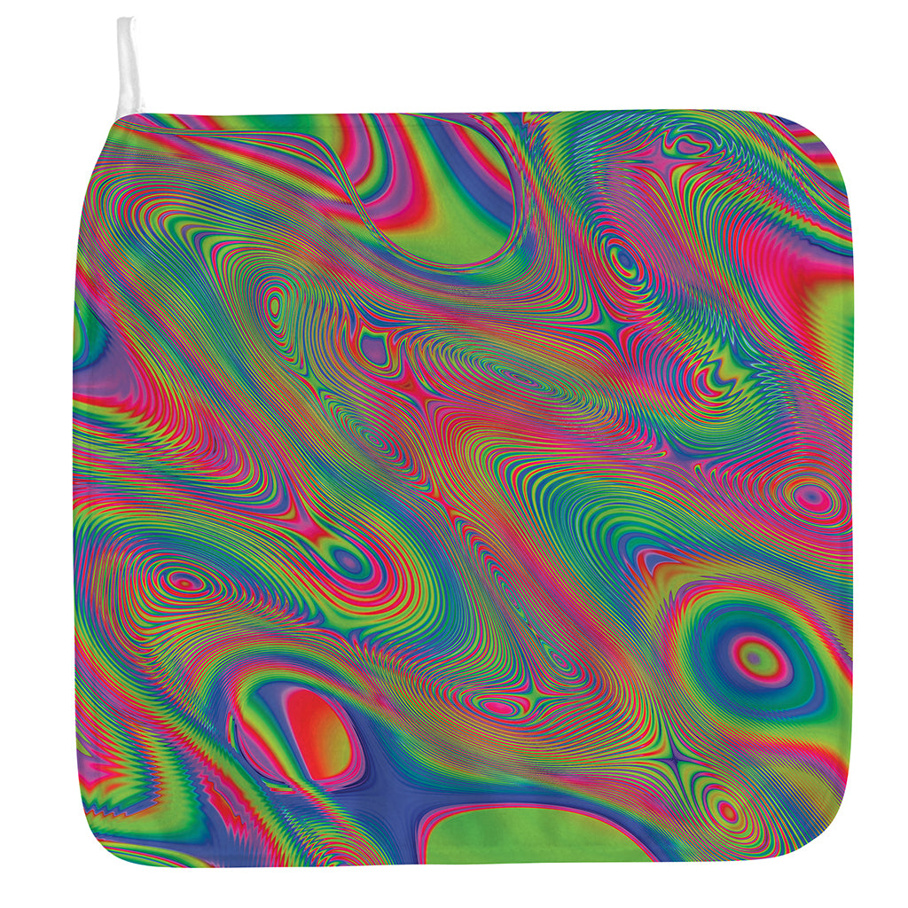 Psychedelic Rave Print Hand Towel