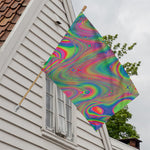 Psychedelic Rave Print House Flag