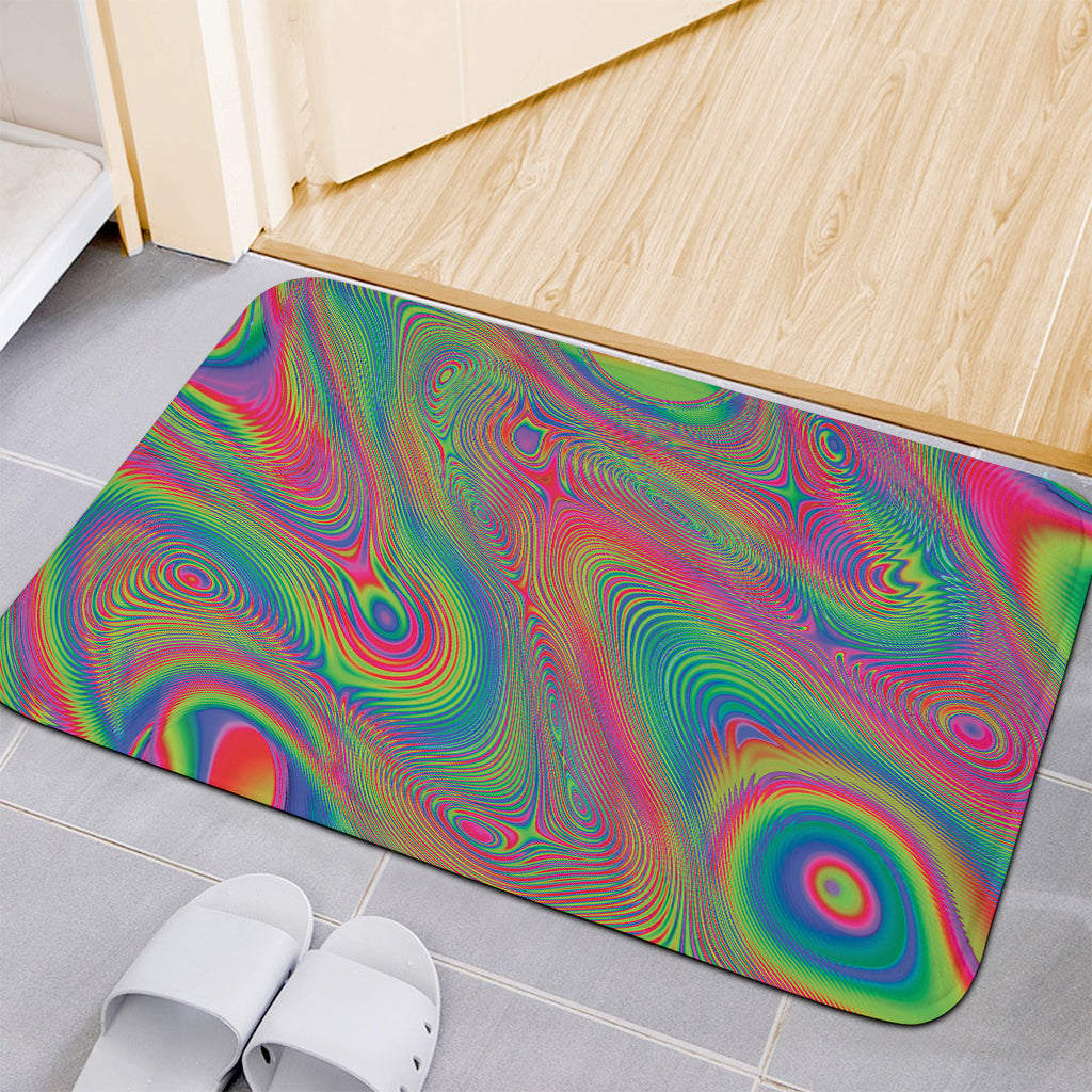 Psychedelic Rave Print Indoor Door Mat