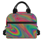 Psychedelic Rave Print Insulated Lunch Bag