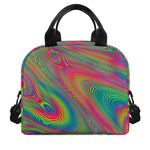Psychedelic Rave Print Insulated Lunch Bag