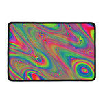 Psychedelic Rave Print Kitchen Mat