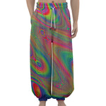 Psychedelic Rave Print Lantern Pants