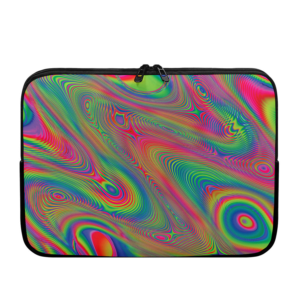 Psychedelic Rave Print Laptop Sleeve