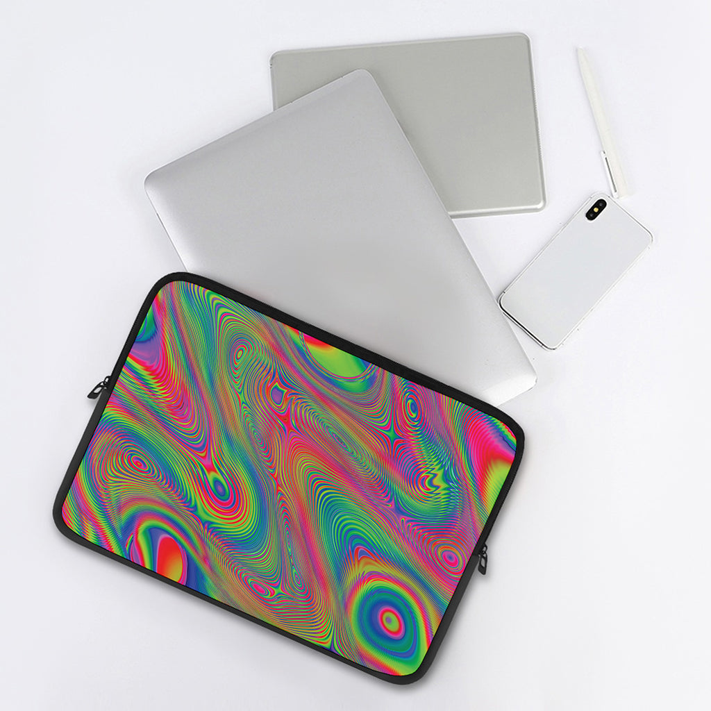 Psychedelic Rave Print Laptop Sleeve