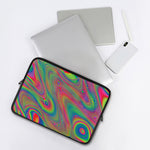 Psychedelic Rave Print Laptop Sleeve