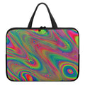 Psychedelic Rave Print Laptop Sleeve With Handle