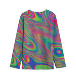 Psychedelic Rave Print Long Sleeve Short Coat