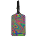Psychedelic Rave Print Luggage Tag