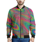 Psychedelic Rave Print Men's Bomber Jacket