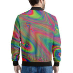 Psychedelic Rave Print Men's Bomber Jacket