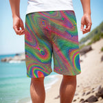 Psychedelic Rave Print Men's Cargo Shorts